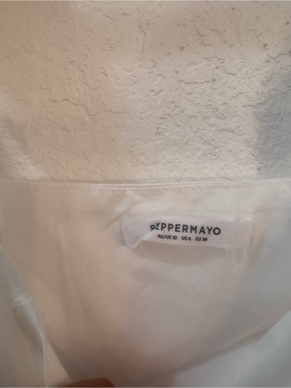 Peppermayo Monroe White Satin Ruffle-Strap Mini Dress W/ Bubble Skirt Drop Waist - Picture 4 of 12